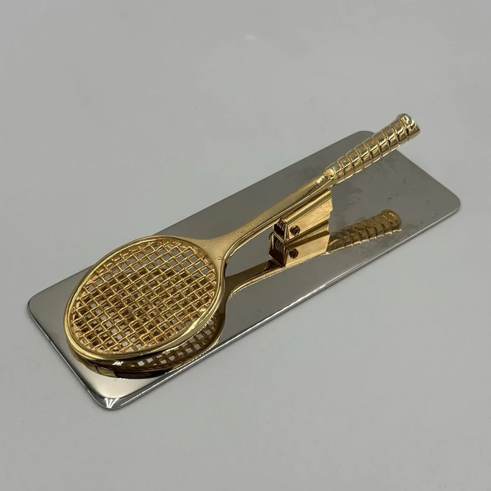 Vintage Tennis Racquet Paper Clip/Paperweight